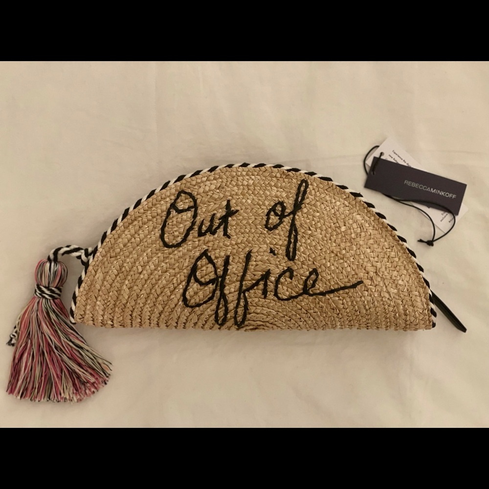 Rebecca Minkoff Straw Taco Clutch “Out of Office”